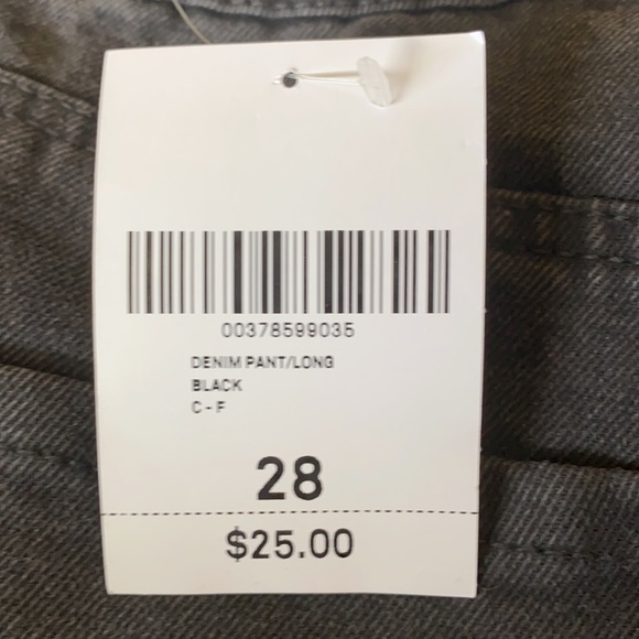 Forever 21 black long denim pants - Picture 4 of 4